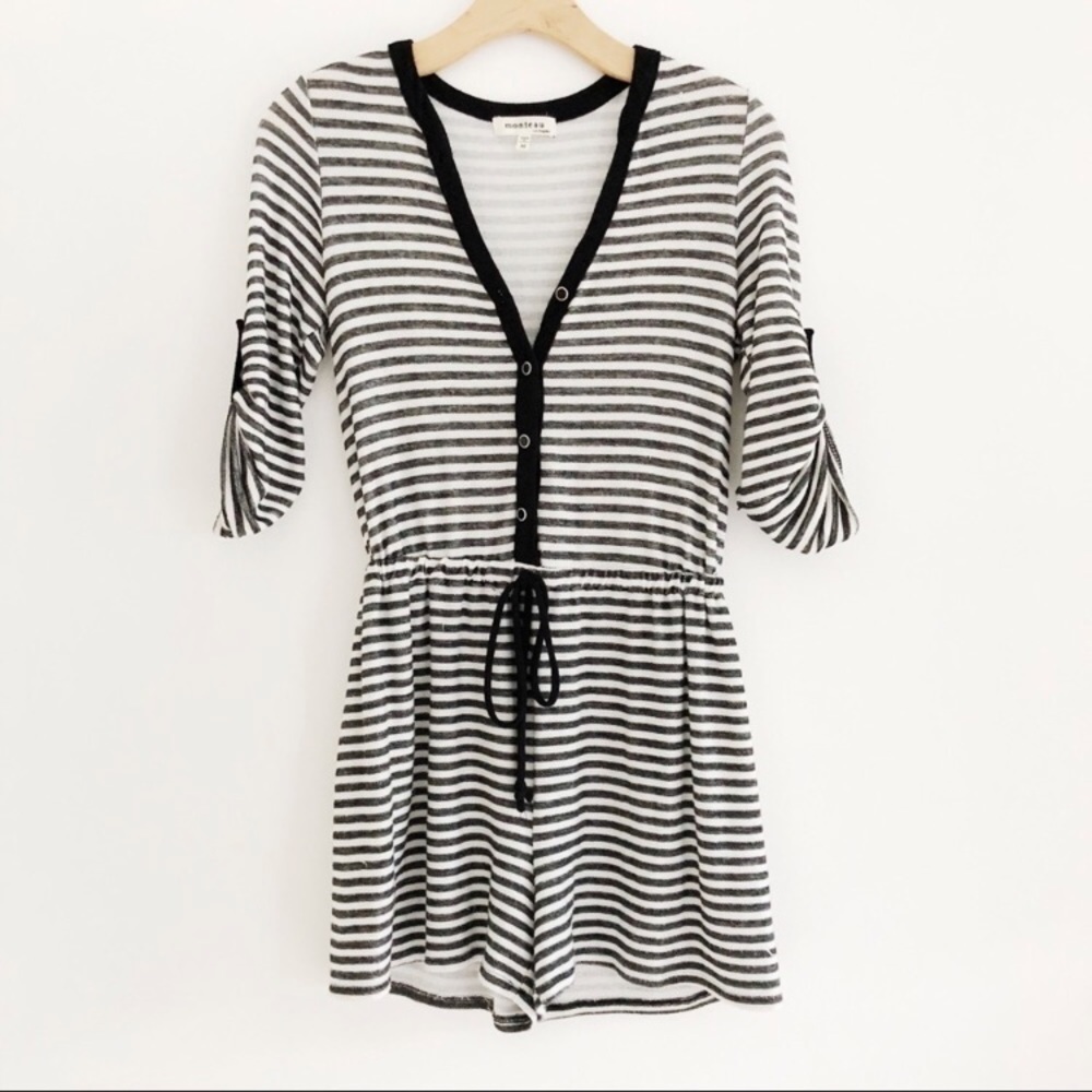 Adorable Striped Cozy Romper